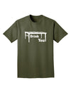 I'll Drink You Under the Table Adult Dark T-Shirt-Mens T-Shirt-TooLoud-Military-Green-Small-Davson Sales