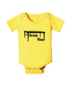 I'll Drink You Under the Table Baby Romper Bodysuit-Baby Romper-TooLoud-Yellow-06-Months-Davson Sales