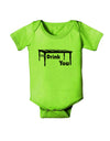 I'll Drink You Under the Table Baby Romper Bodysuit-Baby Romper-TooLoud-Lime-06-Months-Davson Sales