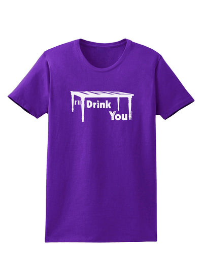 I'll Drink You Under the Table Womens Dark T-Shirt-TooLoud-Purple-X-Small-Davson Sales