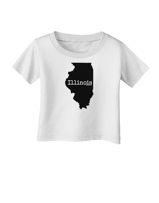 Illinois - United States Shape Infant T-Shirt by TooLoud-Infant T-Shirt-TooLoud-White-06-Months-Davson Sales