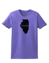 Illinois - United States Shape Womens T-Shirt by TooLoud-Womens T-Shirt-TooLoud-Violet-X-Small-Davson Sales