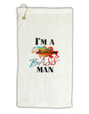 I'm A Bass Man Watercolor Micro Terry Gromet Golf Towel 16 x 25 inch-Golf Towel-TooLoud-White-Davson Sales