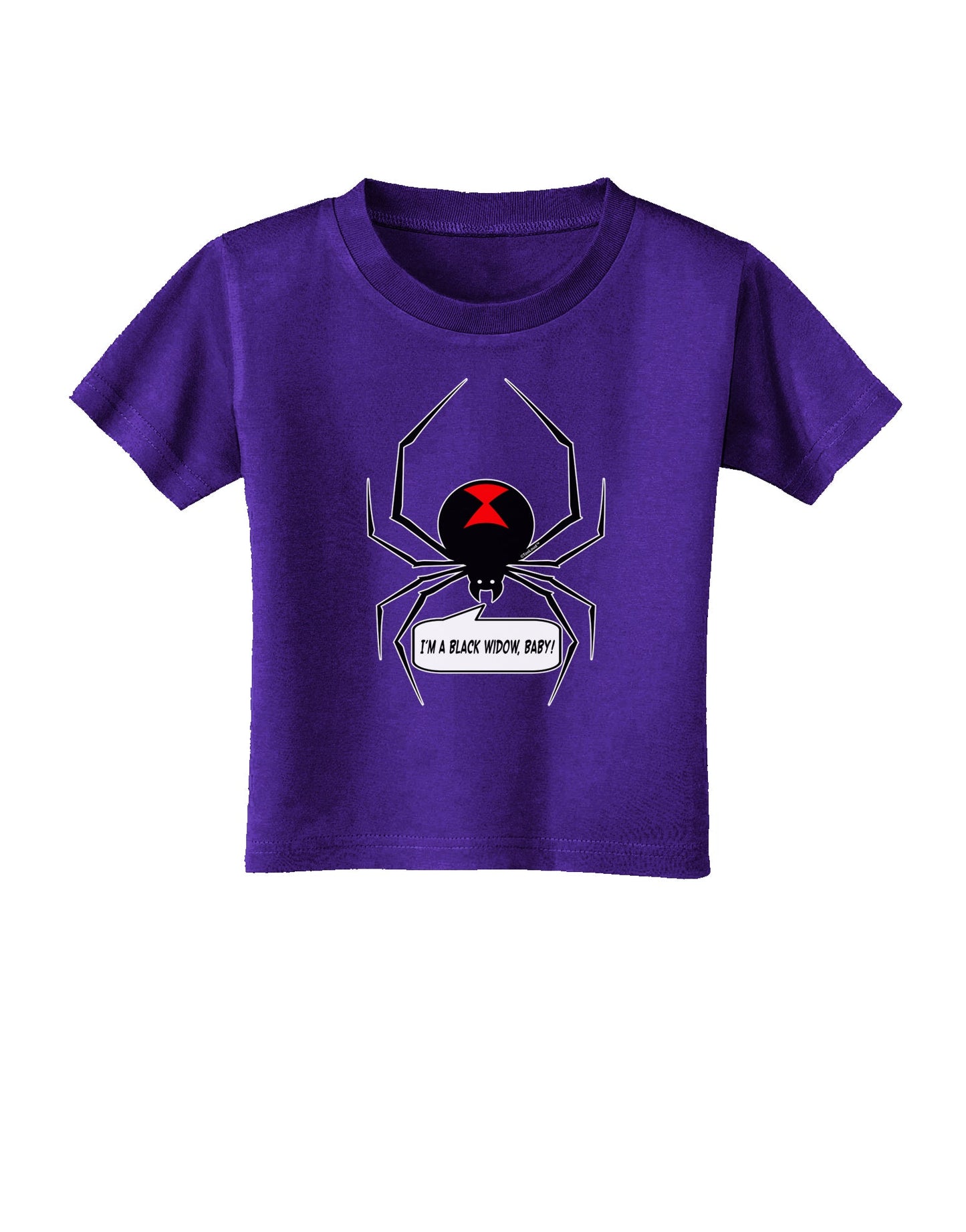 I'm A Black Widow Baby Toddler T-Shirt Dark-Toddler T-Shirt-TooLoud-Purple-2T-Davson Sales