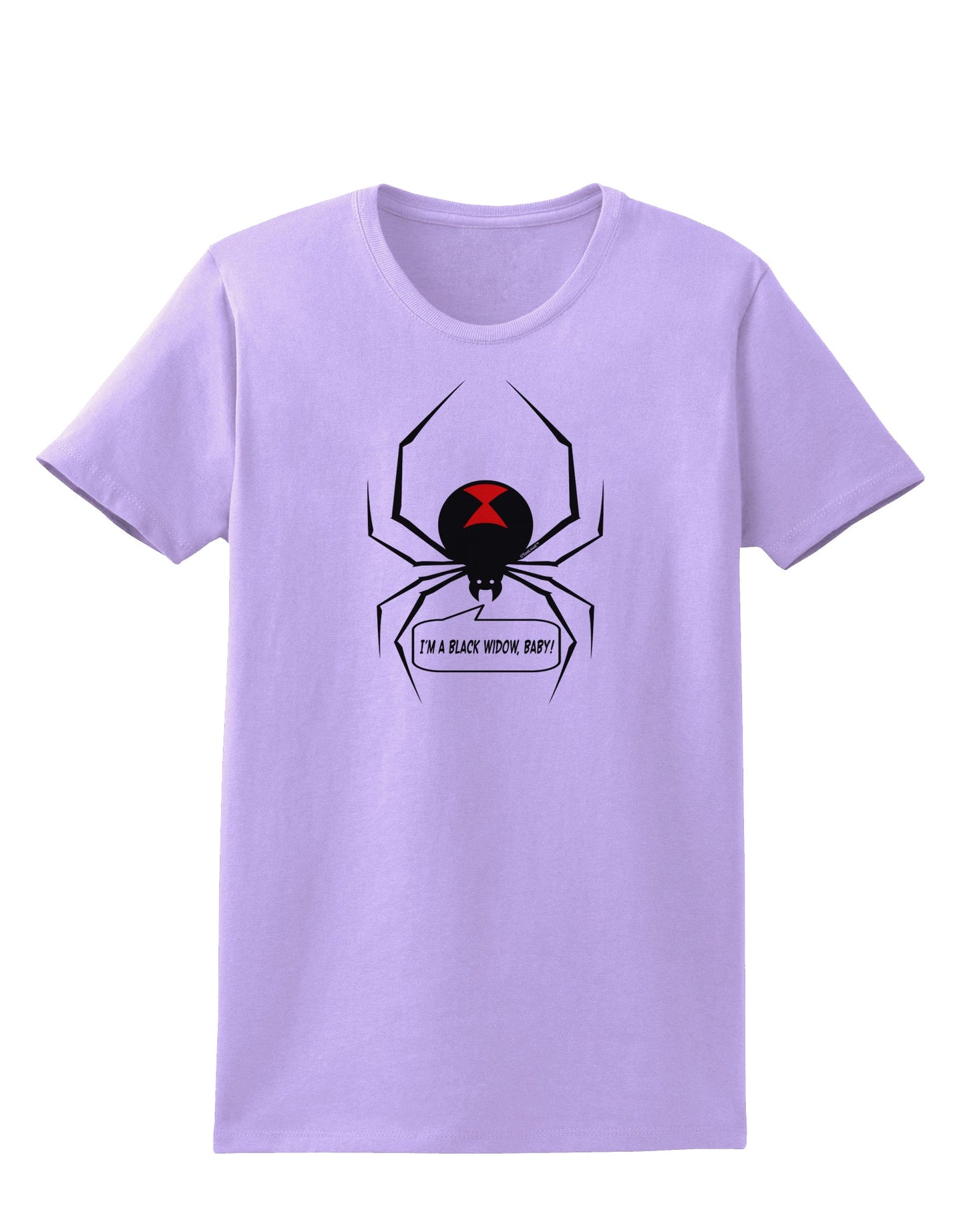 I'm A Black Widow Baby Womens T-Shirt-Womens T-Shirt-TooLoud-Lavender-X-Small-Davson Sales
