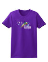 I'm A Catch Swordfish Womens Dark T-Shirt-TooLoud-Purple-X-Small-Davson Sales