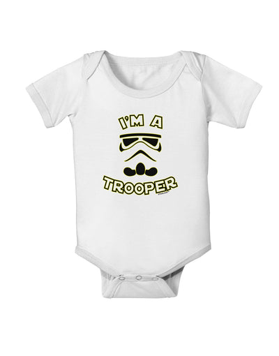 I'm A Trooper Baby Romper Bodysuit-Baby Romper-TooLoud-White-06-Months-Davson Sales