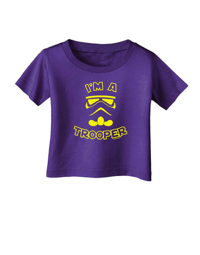 I'm A Trooper Infant T-Shirt Dark-Infant T-Shirt-TooLoud-Purple-06-Months-Davson Sales