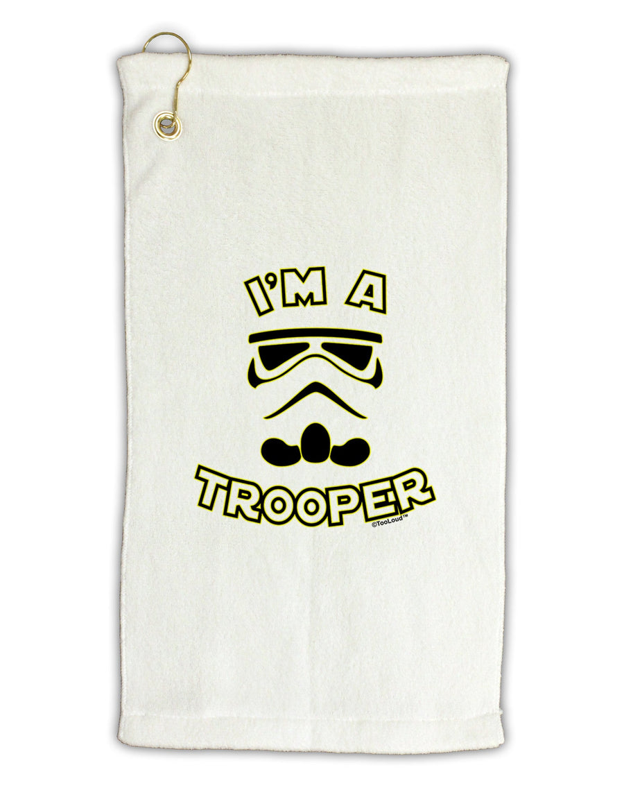 I'm A Trooper Micro Terry Gromet Golf Towel 16 x 25 inch-Golf Towel-TooLoud-White-Davson Sales