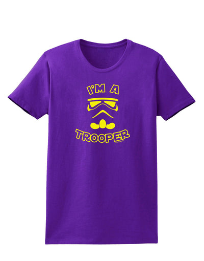 I'm A Trooper Womens Dark T-Shirt-TooLoud-Purple-X-Small-Davson Sales