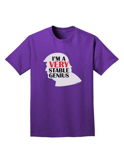 I'm A Very Stable Genius Adult Dark T-Shirt by TooLoud-Mens T-Shirt-TooLoud-Purple-Small-Davson Sales