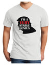 I'm A Very Stable Genius Adult V-Neck T-shirt by TooLoud-Mens V-Neck T-Shirt-TooLoud-White-Small-Davson Sales