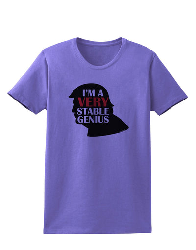 I'm A Very Stable Genius Womens T-Shirt by TooLoud-Clothing-TooLoud-Violet-X-Small-Davson Sales