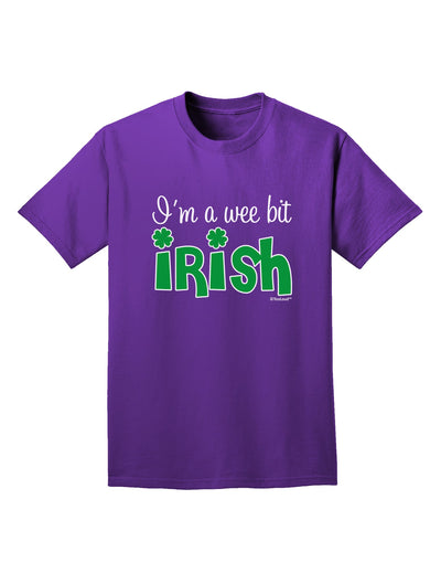 I'm A Wee Bit Irish Adult Dark T-Shirt by TooLoud-Mens T-Shirt-TooLoud-Purple-Small-Davson Sales