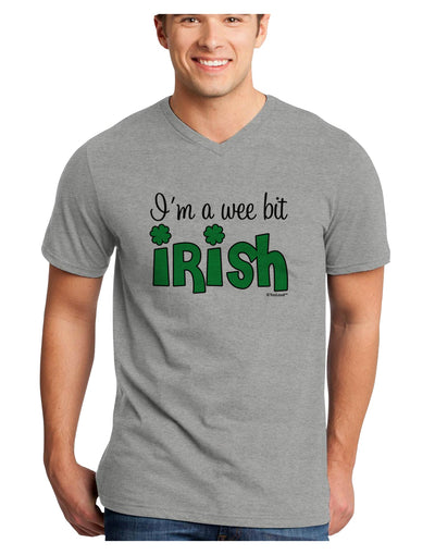 I'm A Wee Bit Irish Adult V-Neck T-shirt by TooLoud-Mens V-Neck T-Shirt-TooLoud-HeatherGray-Small-Davson Sales