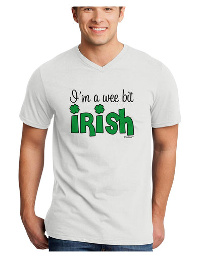 I'm A Wee Bit Irish Adult V-Neck T-shirt by TooLoud-Mens V-Neck T-Shirt-TooLoud-White-Small-Davson Sales