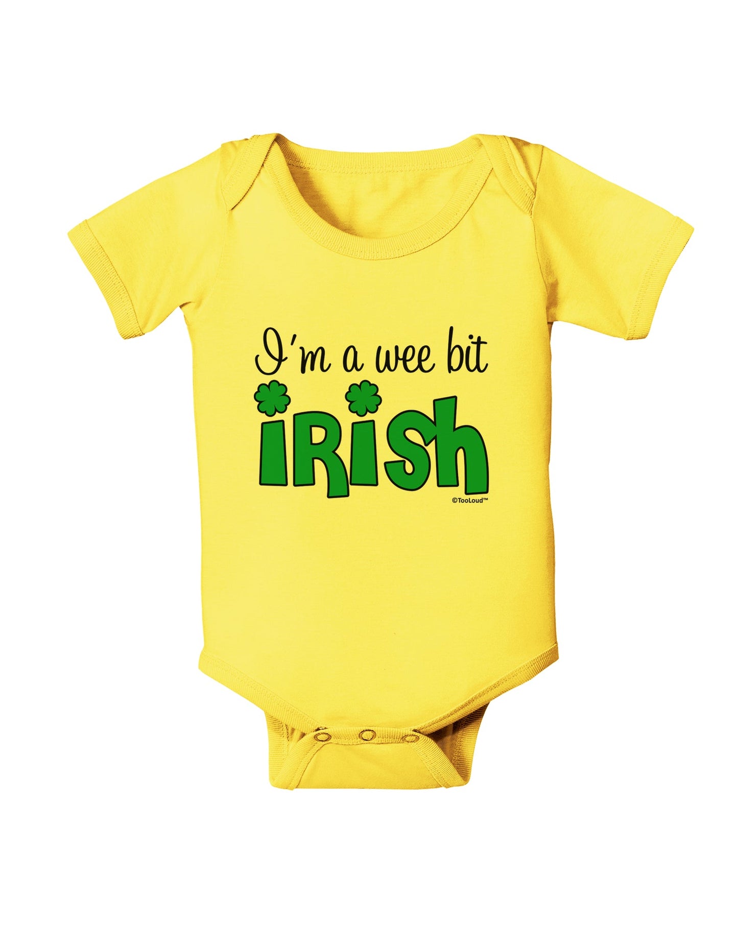 I'm A Wee Bit Irish Baby Romper Bodysuit by TooLoud-Baby Romper-TooLoud-Yellow-06-Months-Davson Sales