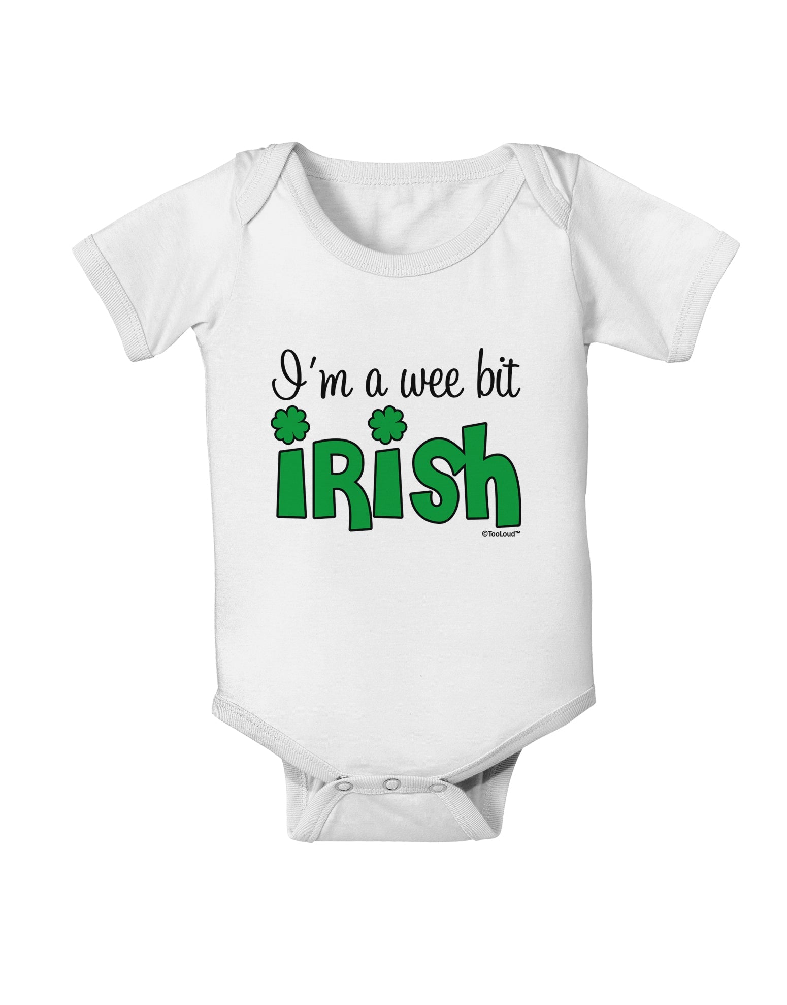 I'm A Wee Bit Irish Baby Romper Bodysuit by TooLoud-Baby Romper-TooLoud-White-06-Months-Davson Sales
