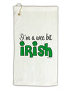 I'm A Wee Bit Irish Micro Terry Gromet Golf Towel 16 x 25 inch by TooLoud-Golf Towel-TooLoud-White-Davson Sales