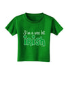 I'm A Wee Bit Irish Toddler T-Shirt Dark by TooLoud-Toddler T-Shirt-TooLoud-Clover-Green-2T-Davson Sales