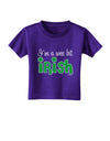 I'm A Wee Bit Irish Toddler T-Shirt Dark by TooLoud-Toddler T-Shirt-TooLoud-Purple-2T-Davson Sales