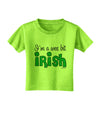 I'm A Wee Bit Irish Toddler T-Shirt by TooLoud-Toddler T-Shirt-TooLoud-Lime-Green-2T-Davson Sales