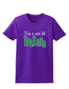 I'm A Wee Bit Irish Womens Dark T-Shirt by TooLoud-Womens T-Shirt-TooLoud-Purple-X-Small-Davson Sales