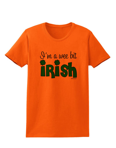 I'm A Wee Bit Irish Womens T-Shirt by TooLoud-Womens T-Shirt-TooLoud-Orange-X-Small-Davson Sales