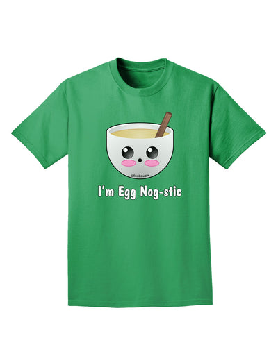 I'm Egg Nog-stic - Cute Egg Nog Adult Dark T-Shirt by TooLoud-Mens T-Shirt-TooLoud-Kelly-Green-Small-Davson Sales