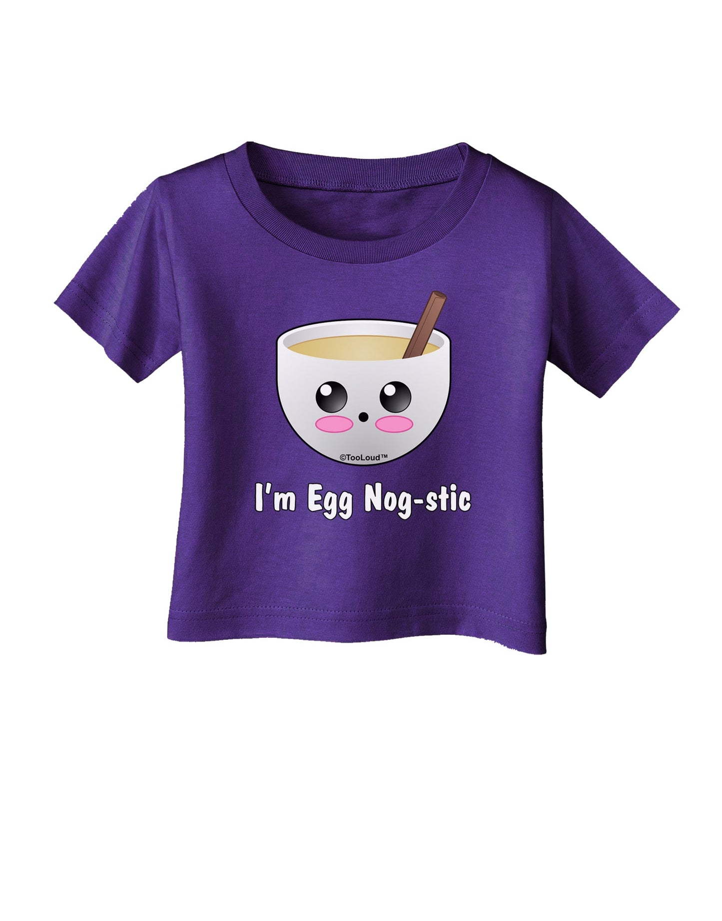 I'm Egg Nog-stic - Cute Egg Nog Infant T-Shirt Dark by TooLoud-Infant T-Shirt-TooLoud-Purple-06-Months-Davson Sales