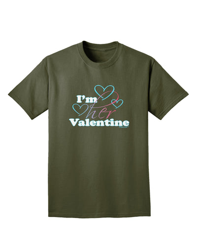 I'm HER Valentine Adult Dark T-Shirt-Mens T-Shirt-TooLoud-Military-Green-Small-Davson Sales