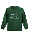 I'm HER Valentine Adult Long Sleeve Dark T-Shirt-TooLoud-Dark-Green-Small-Davson Sales