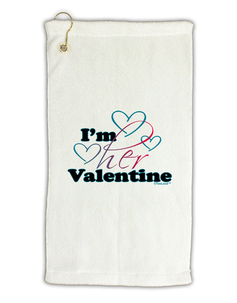 I'm HER Valentine Micro Terry Gromet Golf Towel 16 x 25 inch-Golf Towel-TooLoud-White-Davson Sales