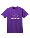I'm HIS Valentine Adult Dark T-Shirt-Mens T-Shirt-TooLoud-Purple-Small-Davson Sales