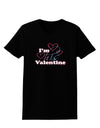 I'm HIS Valentine Womens Dark T-Shirt-Womens T-Shirt-TooLoud-Black-X-Small-Davson Sales