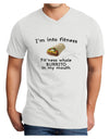 I'm Into Fitness Burrito Funny Adult V-Neck T-shirt by TooLoud-Mens V-Neck T-Shirt-TooLoud-White-Small-Davson Sales
