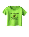 I'm Into Fitness Burrito Funny Infant T-Shirt by TooLoud-Clothing-TooLoud-Lime-Green-06-Months-Davson Sales