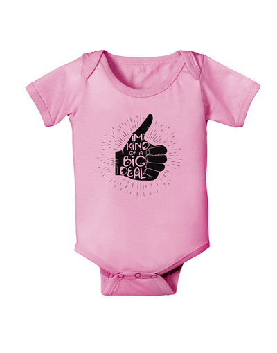 I'm Kind of a Big Deal Baby Romper Bodysuit-Baby Romper-TooLoud-Pink-06-Months-Davson Sales