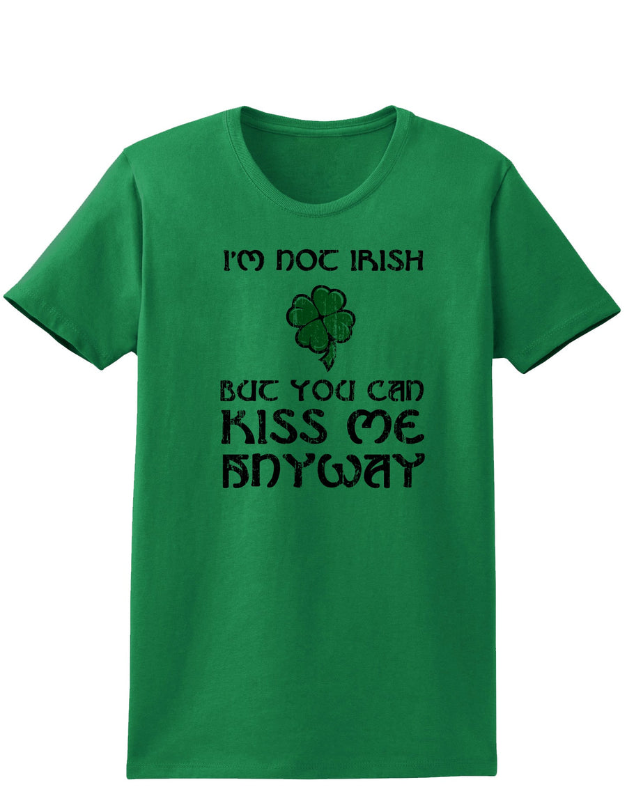 Im Not Irish Kiss Me Adult Womens St. Patrick's Day T-Shirt-TooLoud-Ash Gray-Small-Davson Sales