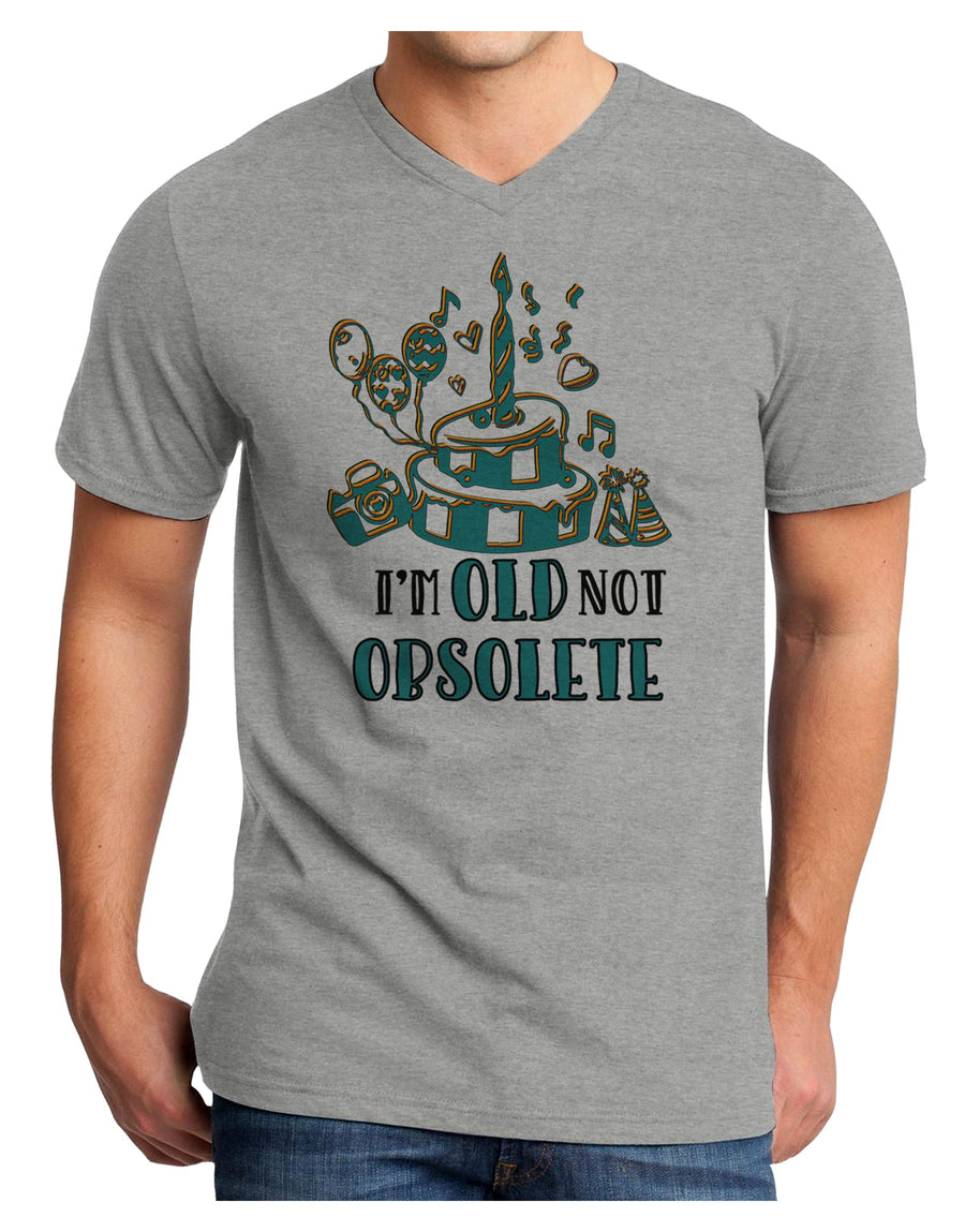Im Old Not Obsolete Adult V-Neck T-shirt-Mens V-Neck T-Shirt-TooLoud-White-Small-Davson Sales