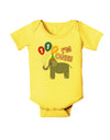 I'm One Cute 1st Birthday Elephant Baby Romper Bodysuit-Baby Romper-TooLoud-Yellow-06-Months-Davson Sales