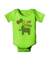 I'm One Cute 1st Birthday Elephant Baby Romper Bodysuit-Baby Romper-TooLoud-Lime-Green-06-Months-Davson Sales