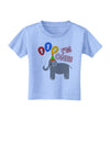 I'm One Cute 1st Birthday Elephant Toddler T-Shirt-Toddler T-Shirt-TooLoud-Aquatic-Blue-2T-Davson Sales