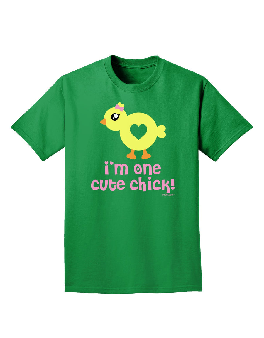 I'm One Cute Chick Adult Dark T-Shirt by TooLoud-Mens T-Shirt-TooLoud-Purple-Small-Davson Sales