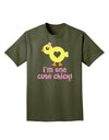 I'm One Cute Chick Adult Dark T-Shirt by TooLoud-Mens T-Shirt-TooLoud-Military-Green-Small-Davson Sales