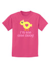 I'm One Cute Chick Childrens Dark T-Shirt by TooLoud-Childrens T-Shirt-TooLoud-Sangria-X-Small-Davson Sales