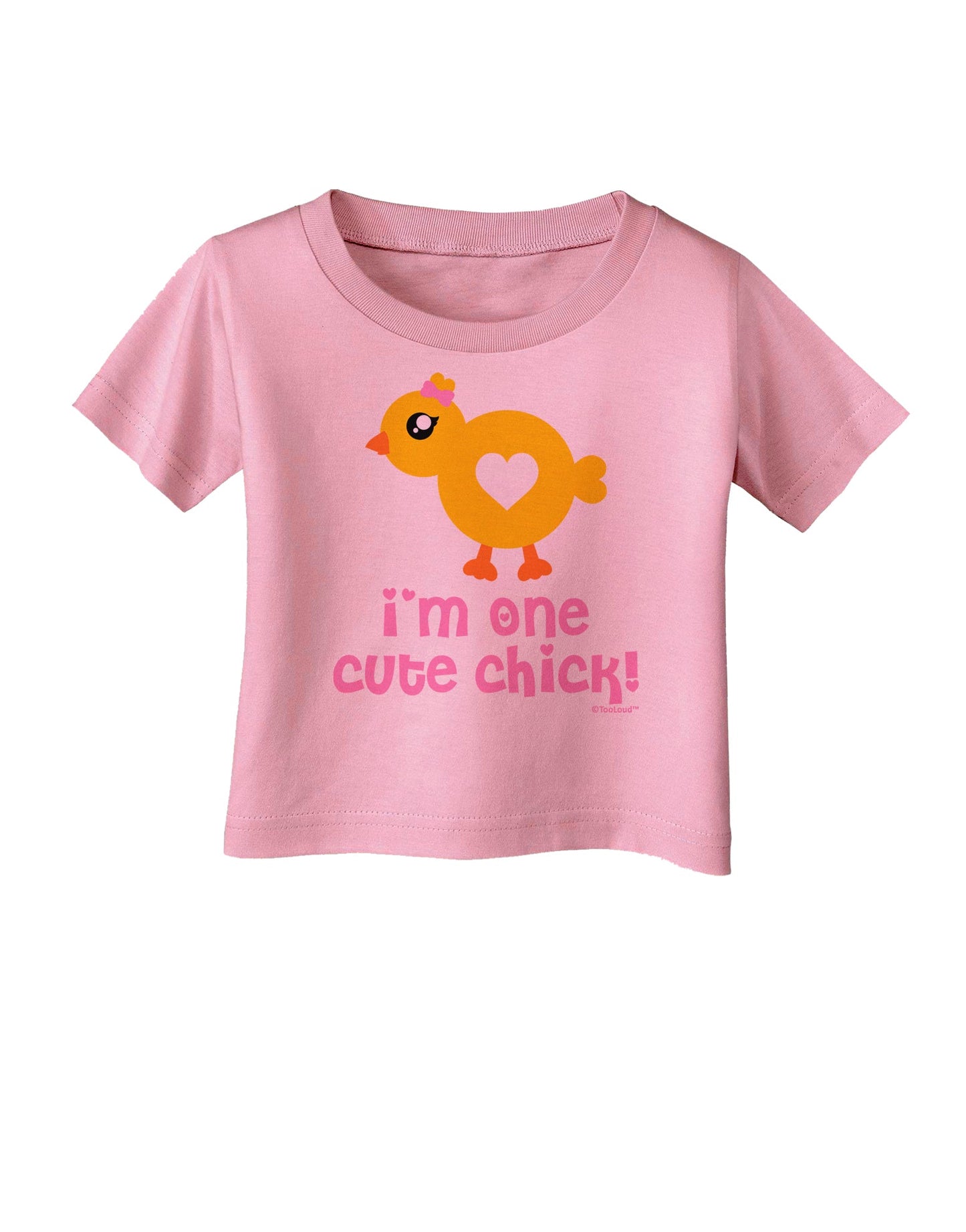 I'm One Cute Chick Infant T-Shirt by TooLoud-Infant T-Shirt-TooLoud-Candy-Pink-06-Months-Davson Sales