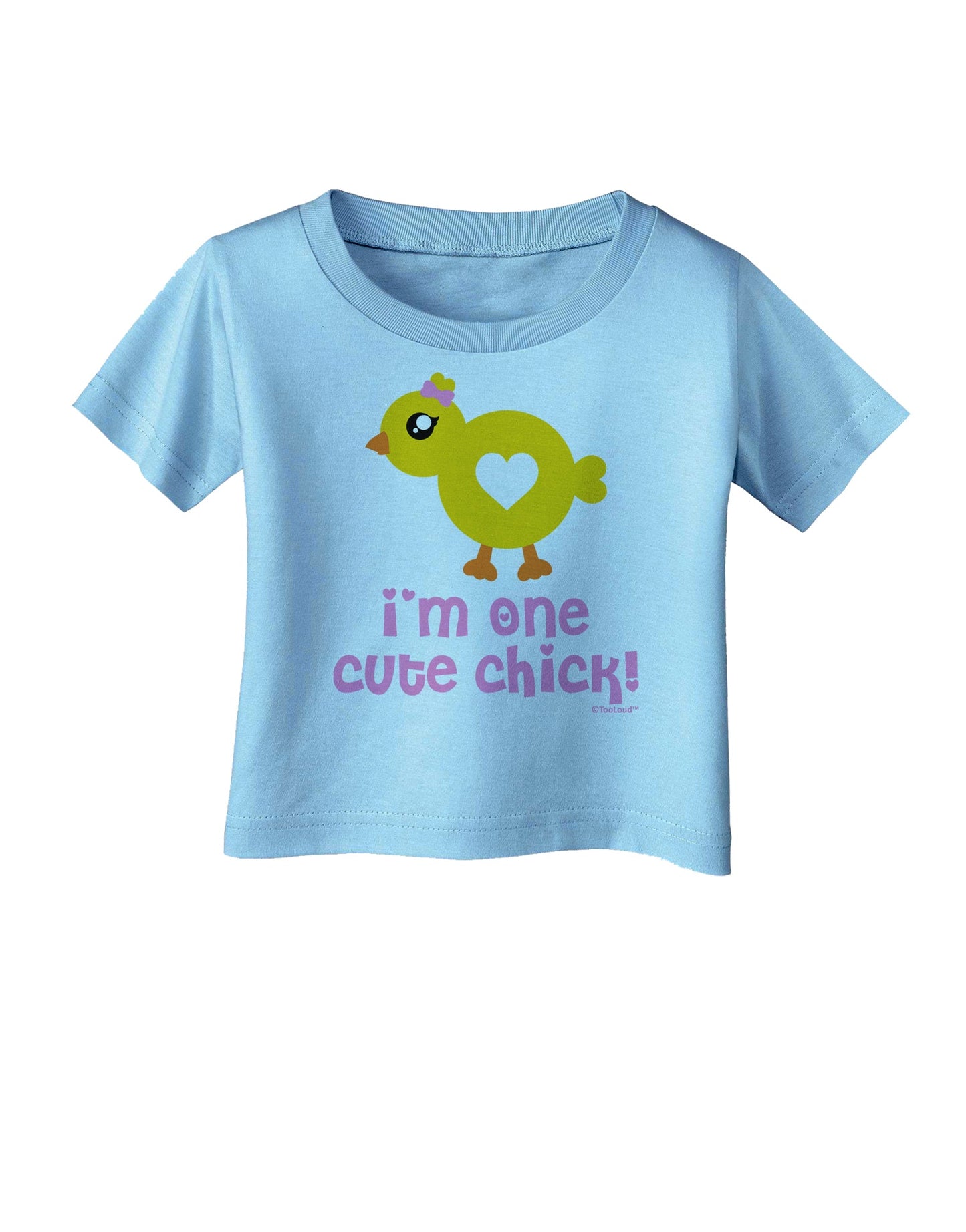 I'm One Cute Chick Infant T-Shirt by TooLoud-Infant T-Shirt-TooLoud-Aquatic-Blue-06-Months-Davson Sales