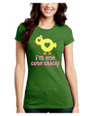 I'm One Cute Chick Juniors Crew Dark T-Shirt by TooLoud-T-Shirts Juniors Tops-TooLoud-Kiwi-Green-Juniors Fitted X-Small-Davson Sales