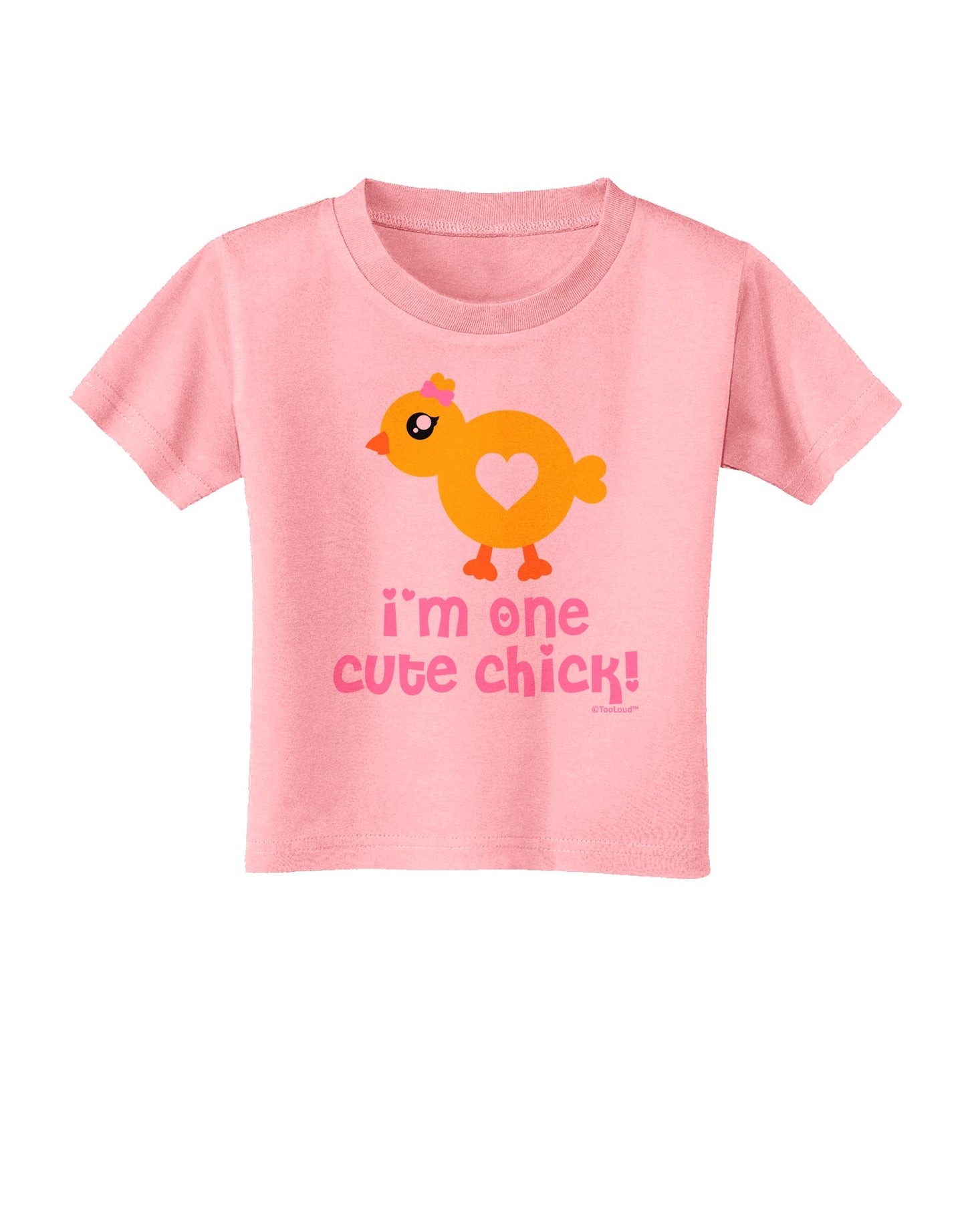 I'm One Cute Chick Toddler T-Shirt by TooLoud-Toddler T-Shirt-TooLoud-Candy-Pink-2T-Davson Sales
